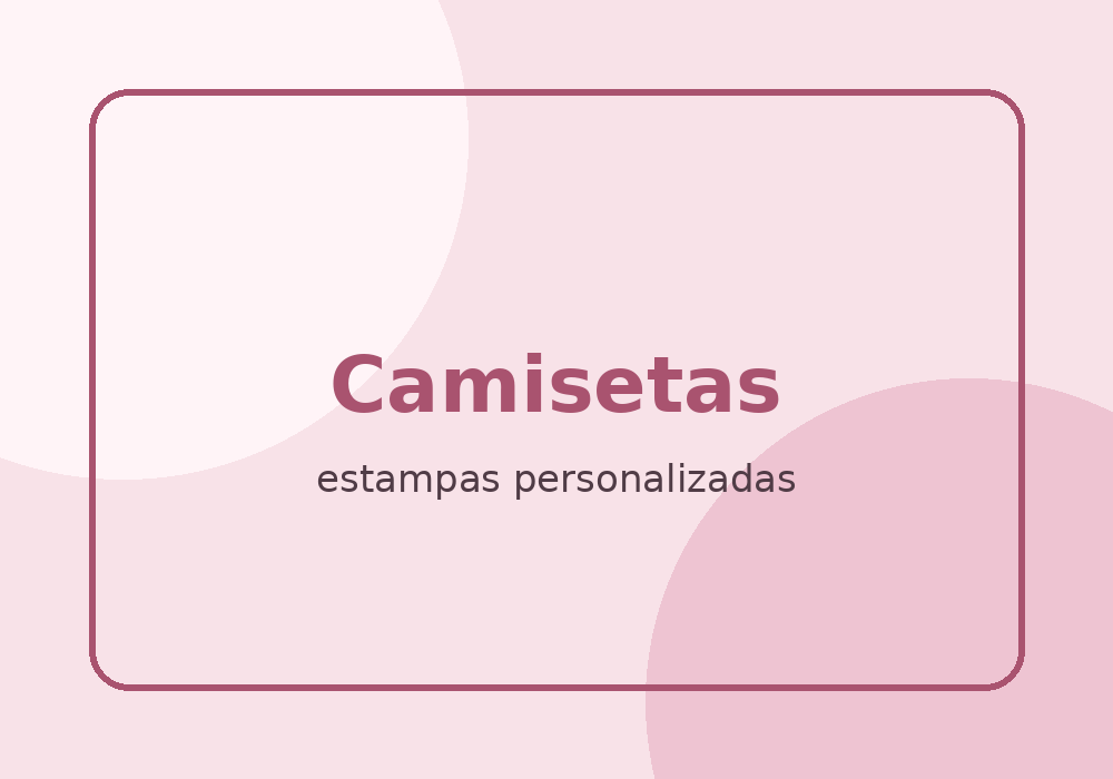 Camisetas personalizadas